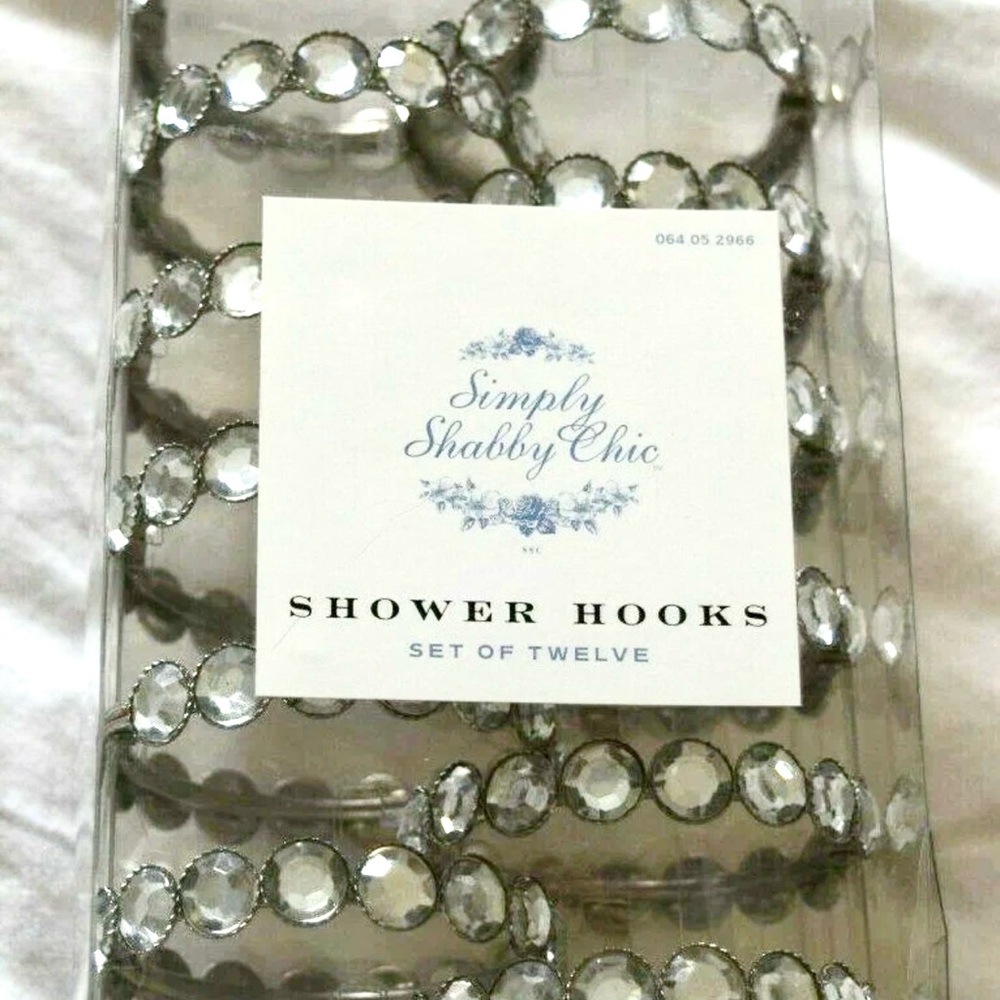 Simply Shabby Chic Silver Shower Hooks